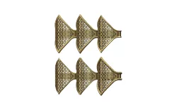 Moroccan beldi rings with moucharabieh motifs
