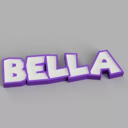 NAMELED BELLA (FONT SUPER MARIO)- LED LAMP WITH NAME