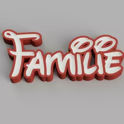 NAMELED FAMILIE (Font Disney) - LED LAMP WITH NAME