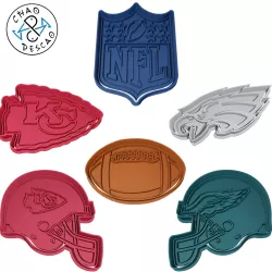 NFL Finals LVII  Collection Set - Cookie Cutter - Fondant - Polymer Clay