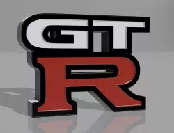 nissan GTR logo lamp