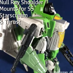 Null-Ray Shoulder Mounts for Transformers Studio Series Starscream & Thrust (Bumblebee Movie)
