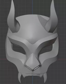 Oni Mask Samurai Cyber Tiger