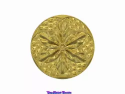 Organic original real 3D Relief Round Rope Rosette For CNC building decor ceiling or wall mounting for decoration "ceiling-decor-09" 3d print