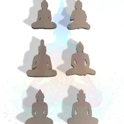 POLYMER CLAY CUTTERS BUDDHAS X6 DESIGNS