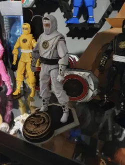Power Rangers lightning collection Ninjetti Figuart stand with optinal coin base