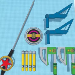 Power Rangers Zeo Cosplay Weapon Pack