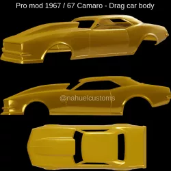 Pro mod 1967 / 67 Camaro - Drag car body