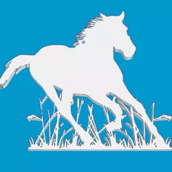 Running horse