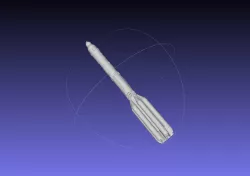 Russian Proton Rocket Printable Model