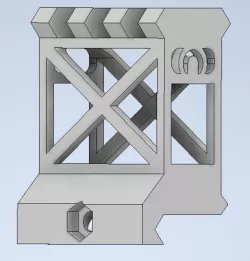 Skeleton picatinny rail riser