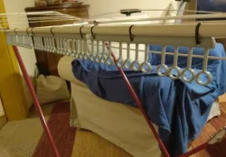 socks dryer clamping on cable ties