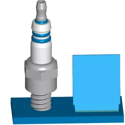Spark Plug Business Card Holder