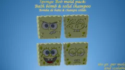 Sponge Bob MOLDS PACK: BATH BOMB, SOLID SHAMPOO