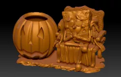 SpongeBob Allhallowtide Pen holder