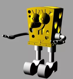 SpongeBob is a pencil pot / Bob l'éponge est un pot a pencil