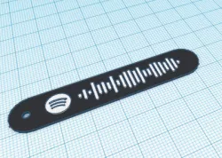 Spotify key chains with Spotify code