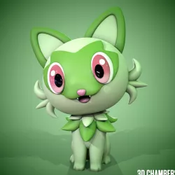 Sprigatito STL - Pokemon Scarlet Pokemon Violet