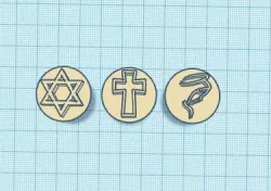Stamp for Sweets and Snacks - Religious - with 3 units