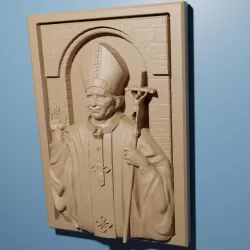 STL 3D Model cnc Router Engraver Carving dxf Relief Artcam v carve x carve Shapeoko Aspire cnc file Christian Pope