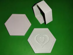 STL SOAP MOLD, Frame to make soap LOVE HOME FAITH (Heart, Lotus Engrave)