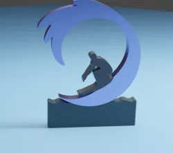 Surfer Ornament / Trophy