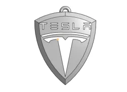 Tesla Keychain