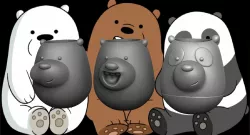 The bare bears - Los osos escandalosos (Pencil Holder - Lapicero) Made by @Joaco.Kin