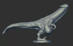 Velociraptor-shaped penis, dildo, dick
