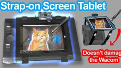 WacomOLED: Intuos 4 + iPad screen holder (DIY graphics tablet)