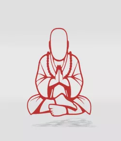 wall decor buddha meditating
