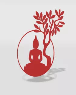 wall decor buddha tree