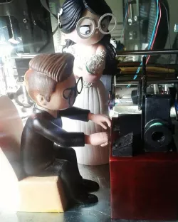 Wedding cake dolls - Wedding cake dolls with 3D printer Made by @Joaco.Kin