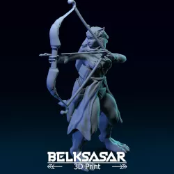 Werewolf Female Hunter 3D print model