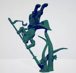 wood elf wardancers with spear and sword