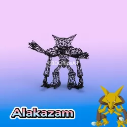 #065 Alakazam Pokemon Wiremon Figure