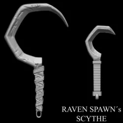 3D PRINTABLE RAVEN SPAWN'S SCYTHE - SPAWN WEAPON