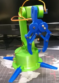 3D printed robot arm