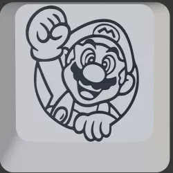 8x Set Mario Nintendo Fan Keycaps mx cherry