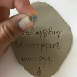 Alphabet and Numbers Letter Handwritten Stamps | Polymer Clay Pottery Ceramic Accessories Making Stamps l DIY Tools Supplies | ALPHABET | NUMBERS | DIY