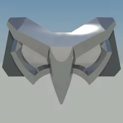 Ana Amari Belt buckle Snow owl skin Winter Wonderland 2017. Video game, prop, cosplay, 3D print, digital