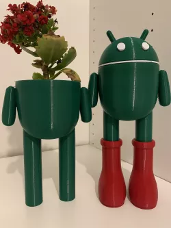 Android Robot Planter or Container