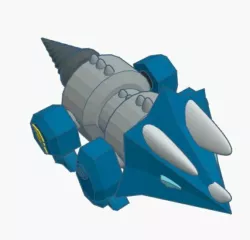 Articulated triceratops robot