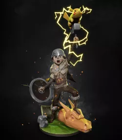 Ash God of Thunder STL
