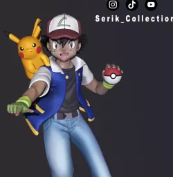 ASH KETCHUM  (SATOSHI) - POKEMON