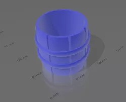 Barrel style pot