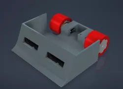 Basic one-piece minisumo robot 10x10cm (2 Sharps)