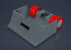 Basic one-piece minisumo robot 10x10cm