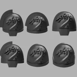 Black Dragons Shoulder Pad Bundle