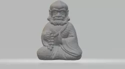 Bodhidharma Chibi 3D print model